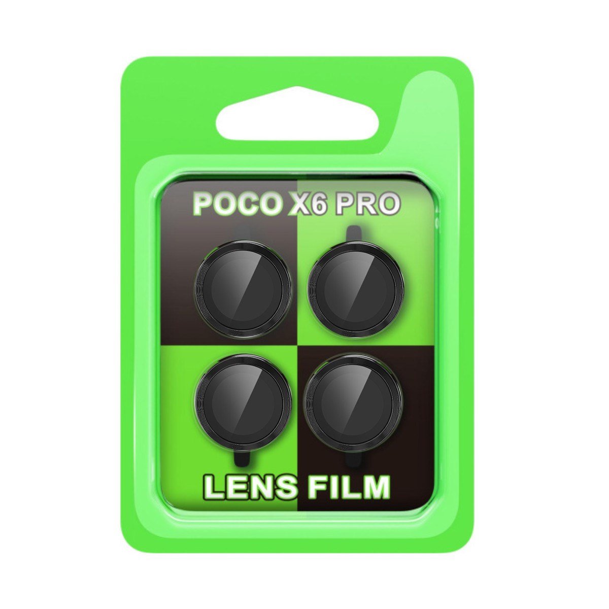 Poco X6 Pro Raze Metal Kamera Lens - Siyah