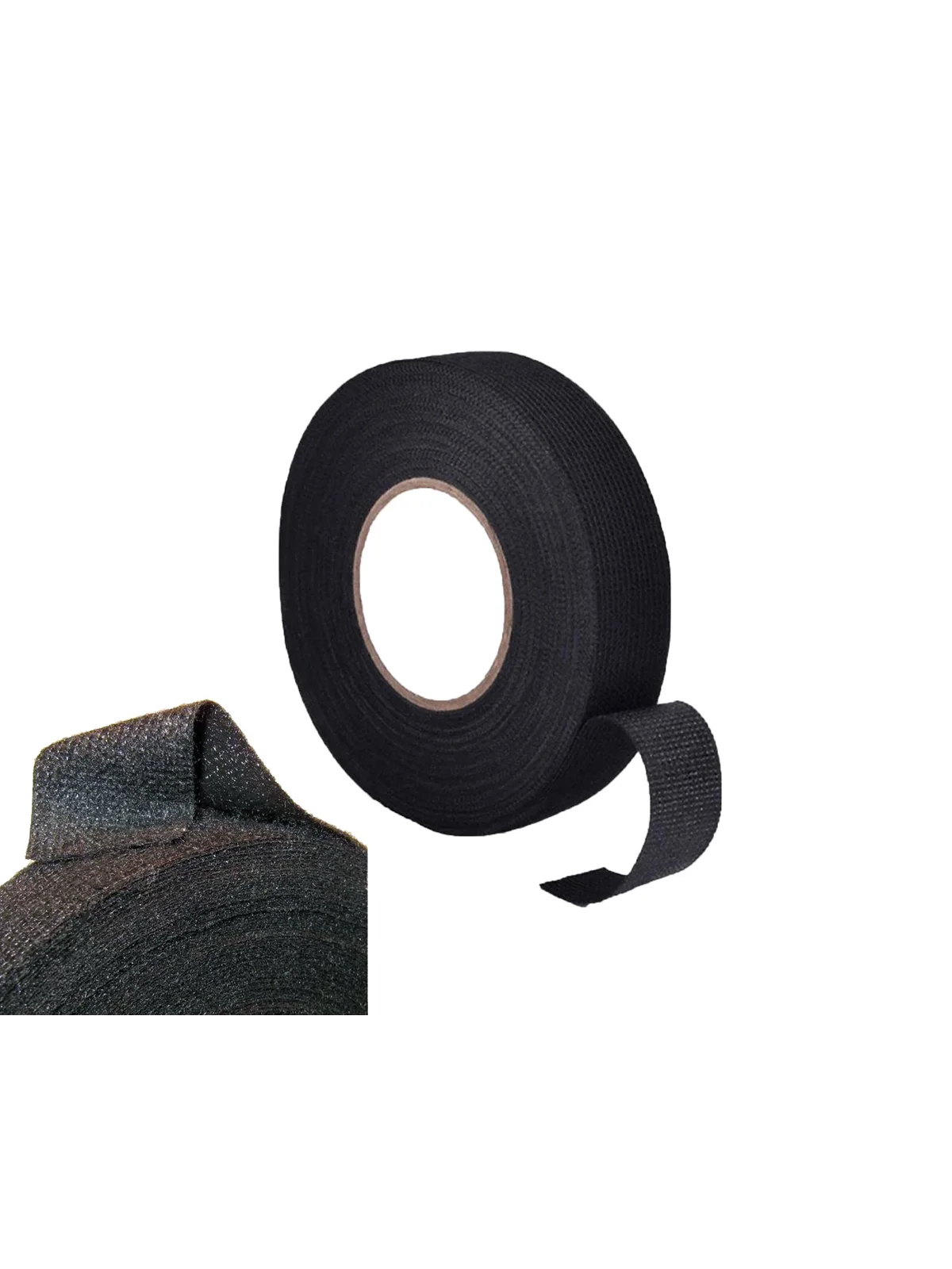 Polyester Siyah Tüylü Bant 19mm x 15mt