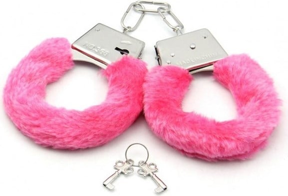 Poobal Pembe Peluş Kelepçe