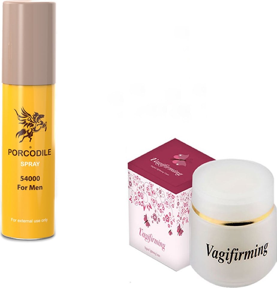 Porcodile For Men Sprey 45 cc + Vagifirming Genital Bakım Kremi 50 ml