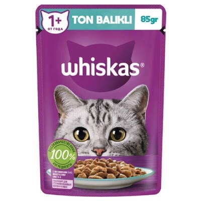 Pouch Jöle İçinde Ton Balıklı Yetişkin Kedi Konservesi 12 Adet 85 Gr