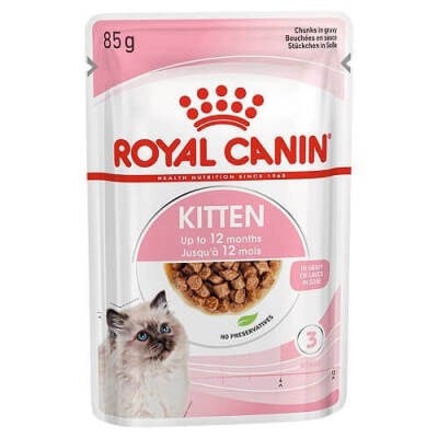 Pouch Kitten Gravy Yavru Kedi Konservesi 12 Adet 85 Gr