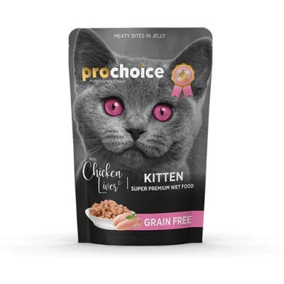 Pouch Tavuklu ve Ciğerli Tahılsız Yavru Kedi Konservesi 85 Gr