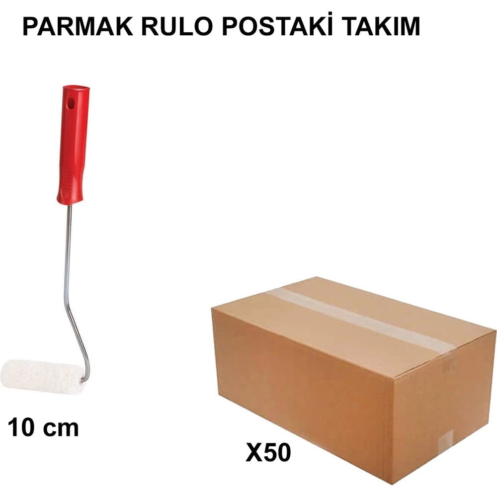 Pratik Parmak Rulo Postaki Takım 10CM - 50 Adet