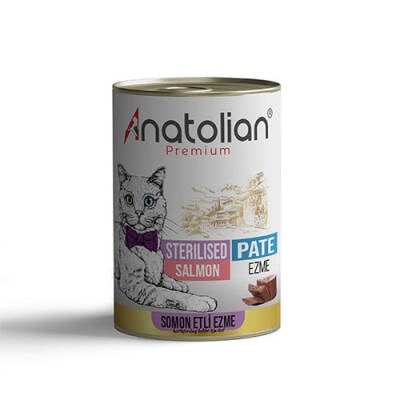 Premium Somonlu Ezme Kısırlaştırılmış Kedi Konservesi 400 Gr