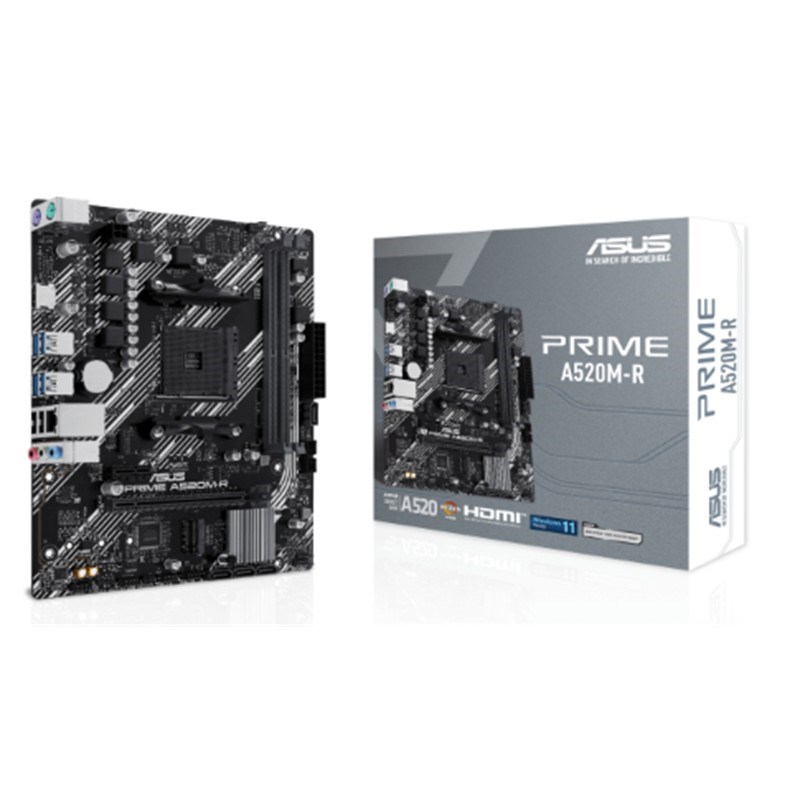 PRIME A520M-R DDR4 5100MHZ 1XHDMI 1XM.2 USB2.0 MATX AM4 ( AM4 5000/4000/3000 SERİLERİ İLE UYUMLU)