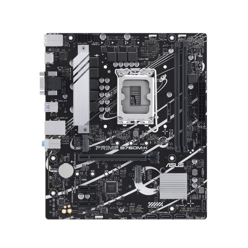 PRIME B760M-K DDR5 8000MHZ 1XVGA 1XHDMI 2XM.2 USB 3.2 MATX 1700P (12./ 13. VE 14. NESİL İŞLEMCİ UYUMLU)