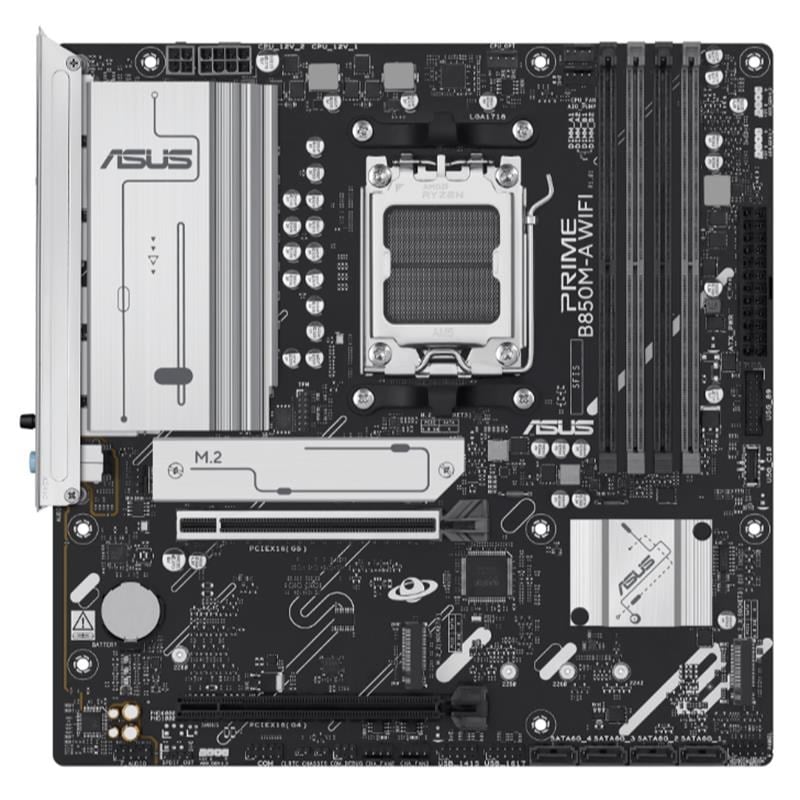 PRIME B850M-A WIFI DDR5 8000MT/S 1XHDMI 2XDP 3XM.2 USB3.2 MATX AM5 ( AM5 9000/8000/7000 SERİLERİ İLE UYUMLU)
