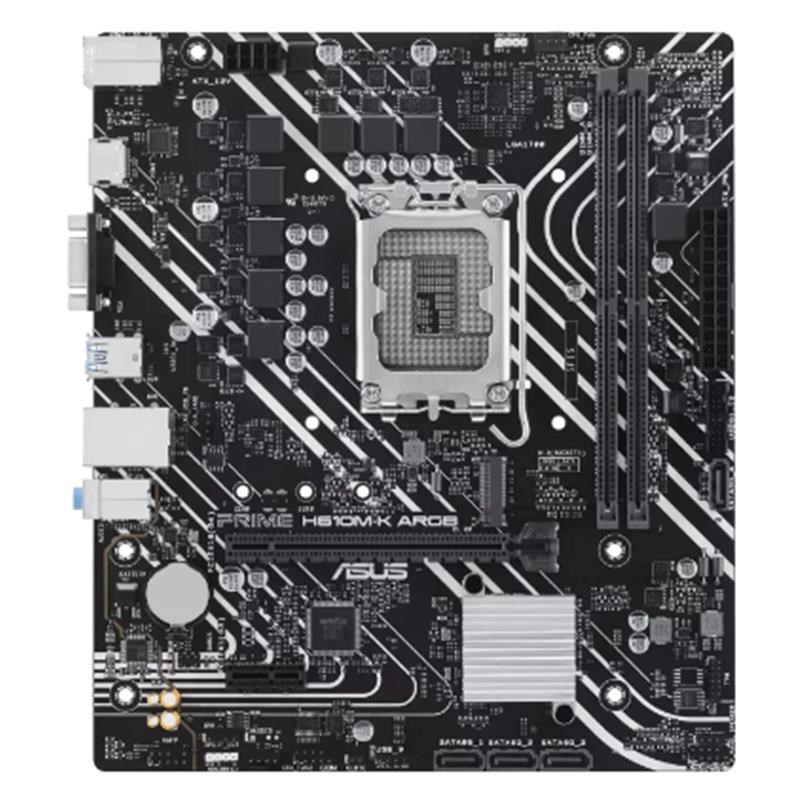 PRIME H610M-K ARGB DDR5 5600MHZ 1XVGA 1XHDMI 1XM.2 USB 3.2 MATX 1700P (12./ 13. VE 14. NESİL İŞLEMCİ UYUMLU)