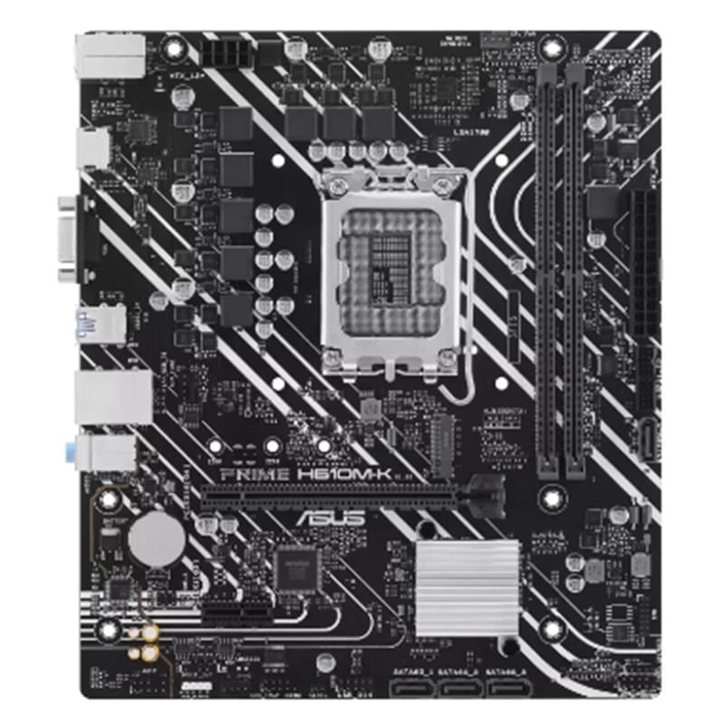 PRIME H610M-K DDR5 5600MHZ 1XVGA 1XHDMI 1XM.2 USB 3.2 MATX 1700P (12./ 13. VE 14. NESİL İŞLEMCİ UYUMLU)