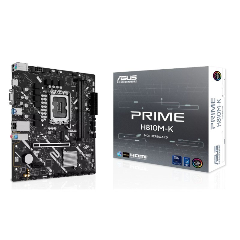 PRIME H810M-K DDR5 6400MT/S 1XVGA 1XHDMI 1XM.2 1851P MATX ( ULTRA PROCESSORS SERIES 2)