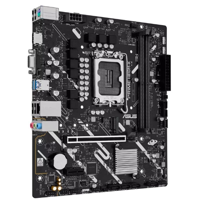 PRIME H810M-K DDR5 6400MT/S 1XVGA 1XHDMI 1XM.2 1851P MATX ( ULTRA PROCESSORS SERIES 2)