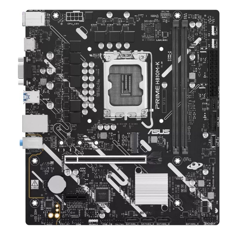 PRIME H810M-K DDR5 6400MT/S 1XVGA 1XHDMI 1XM.2 1851P MATX ( ULTRA PROCESSORS SERIES 2)
