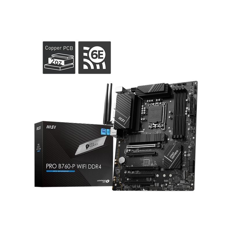 PRO B760-P WIFI DDR4 4000MHZ 1XHDMI 1XDP 2XM.2 USB 3.2 ATX 1700P (12./ 13. VE 14. NESİL İŞLEMCİ UYUMLU)