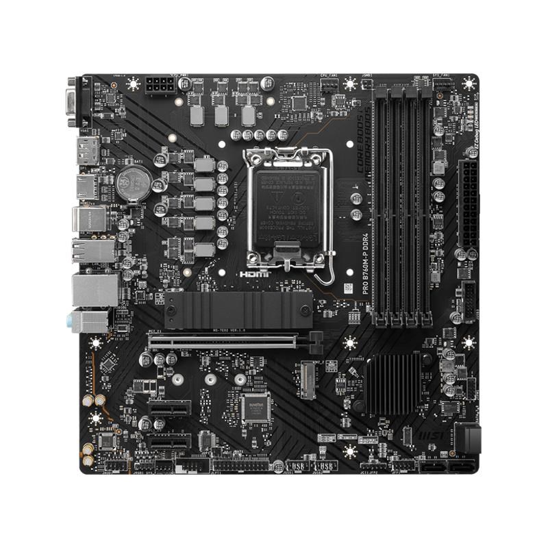 PRO B760M-P DDR4 4600MHZ 1XHDMI 1XDP 2XM.2 USB 3.2 ATX 1700P (12./ 13. VE 14. NESİL İŞLEMCİ UYUMLU)