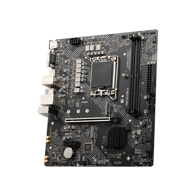 PRO H610M-G DDR5 5600MHZ 1XVGA 1XHDMI 1XDP 1XM.2 USB 3.2 MATX 1700P (12./ 13. VE 14. NESİL İŞLEMCİ UYUMLU)