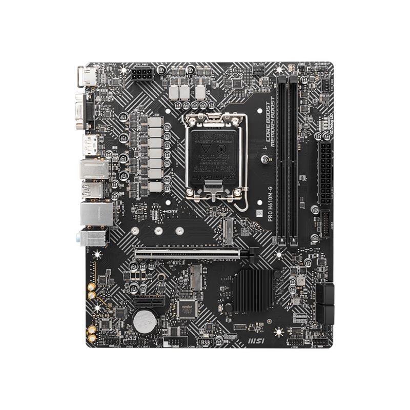 PRO H610M-G DDR5 5600MHZ 1XVGA 1XHDMI 1XDP 1XM.2 USB 3.2 MATX 1700P (12./ 13. VE 14. NESİL İŞLEMCİ UYUMLU)