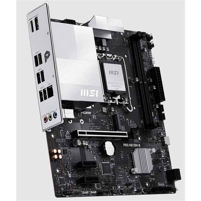 PRO H810M-B DDR5 6400MHZ 1XHDMI 1XDP 1XM.2 MATX 1851P ( ULTRA PROCESSORS SERIES 2)