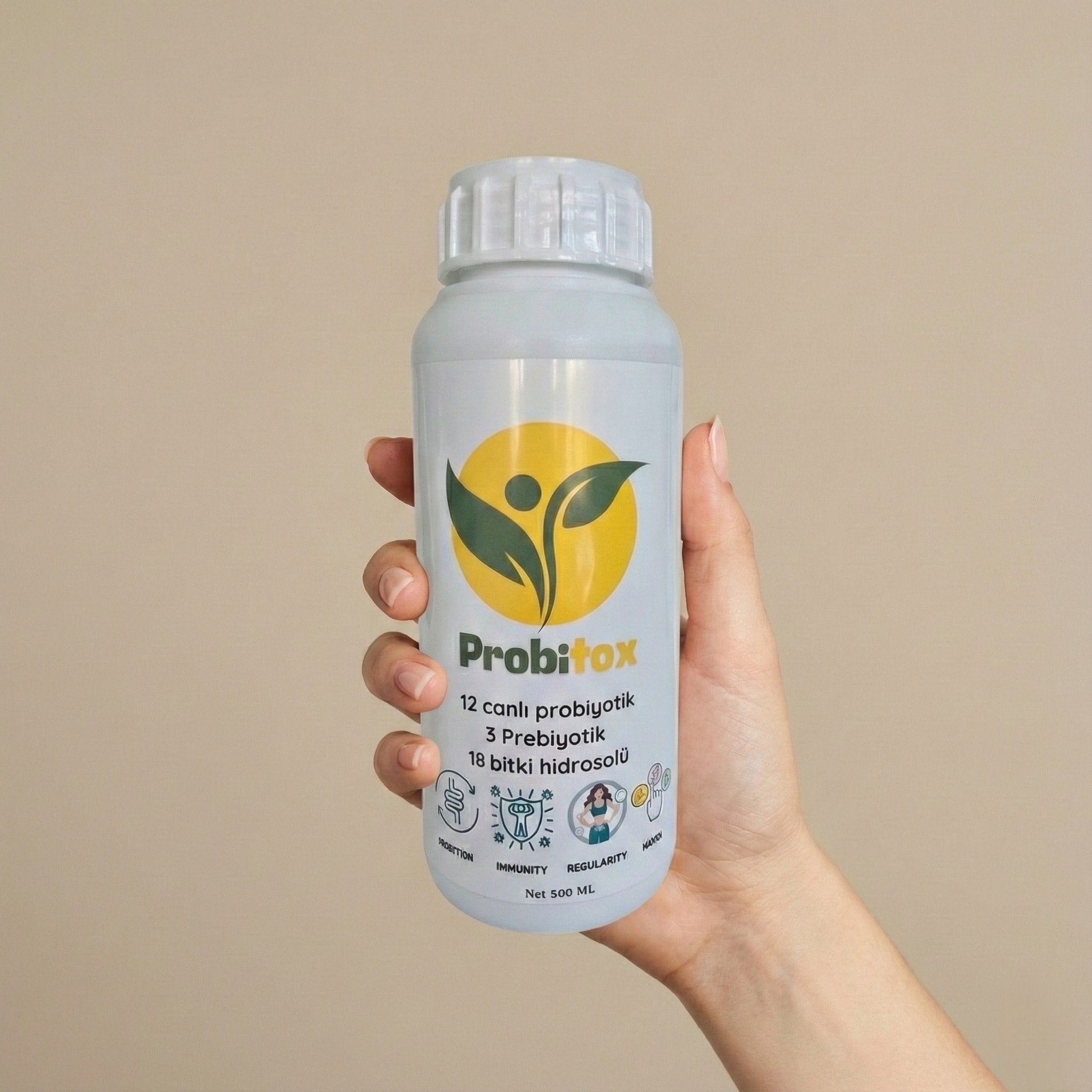 Probitox Probiyotik İçecek 500 ml Canlı Kültürlü Prebiyotik Bitkisel Konsantre Sıvı