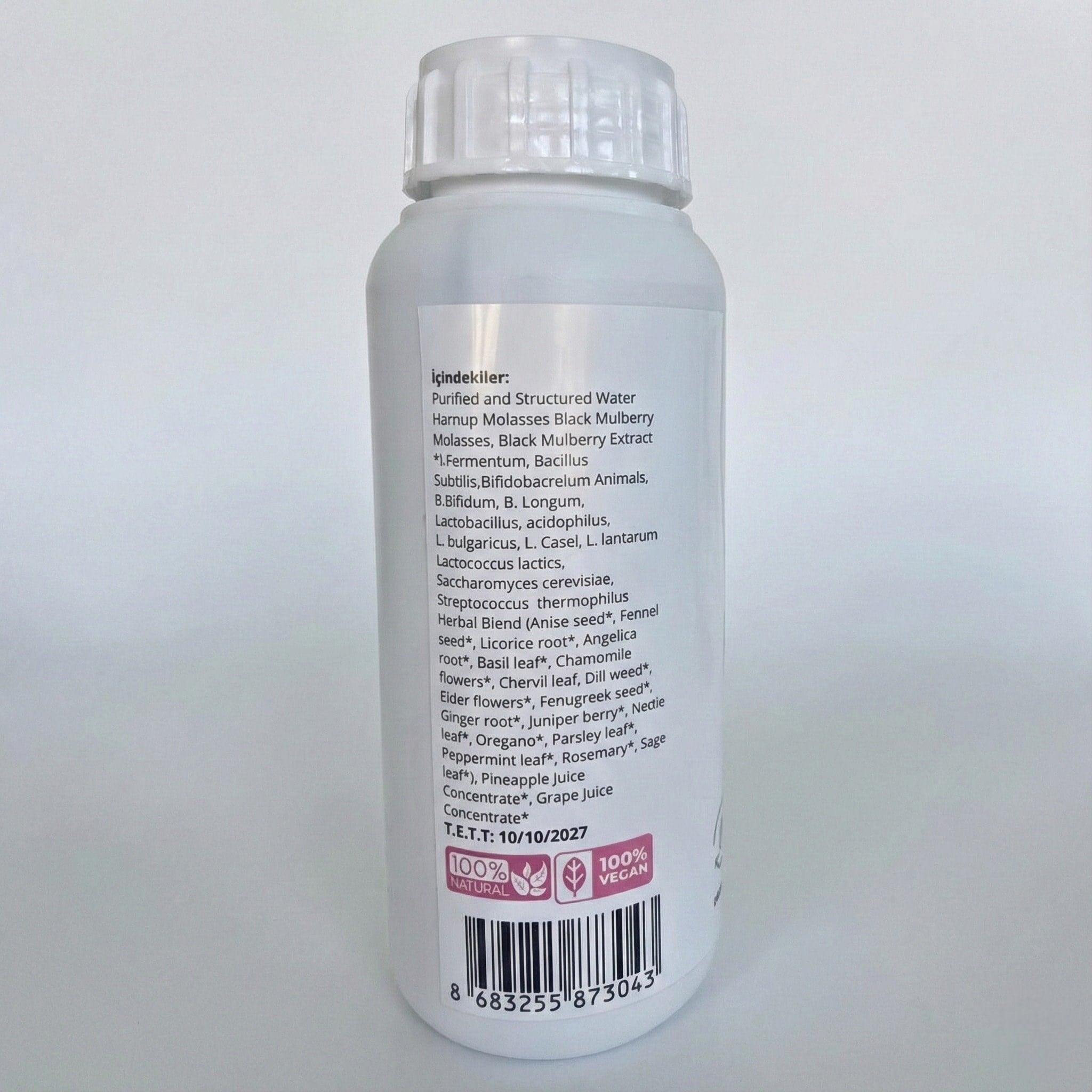 Probitox Probiyotik İçecek 500 ml Canlı Kültürlü Prebiyotik Bitkisel Konsantre Sıvı