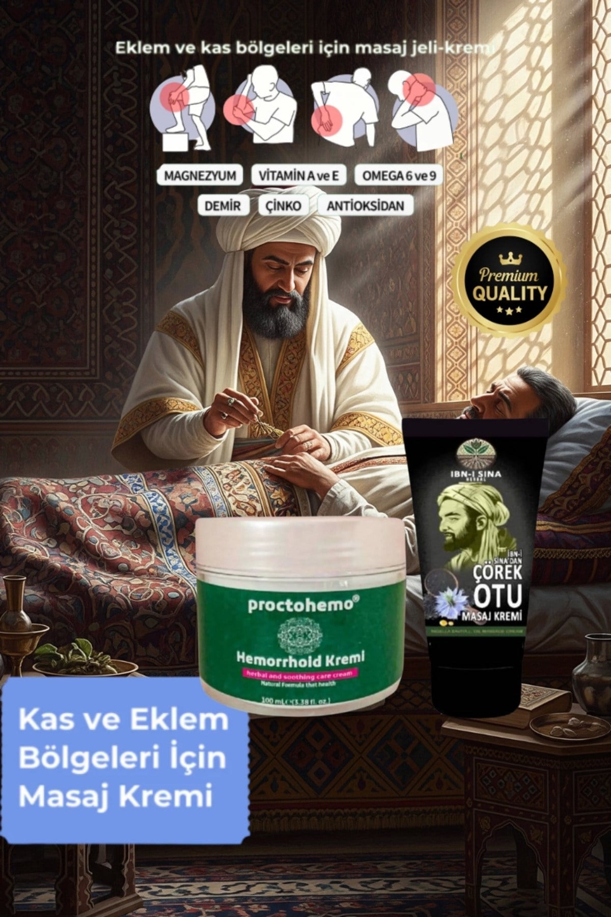 Proctohemo 100 ml Rahatlatıcı Kremi + İbniSina Çörek Otu Kremi 50 ml