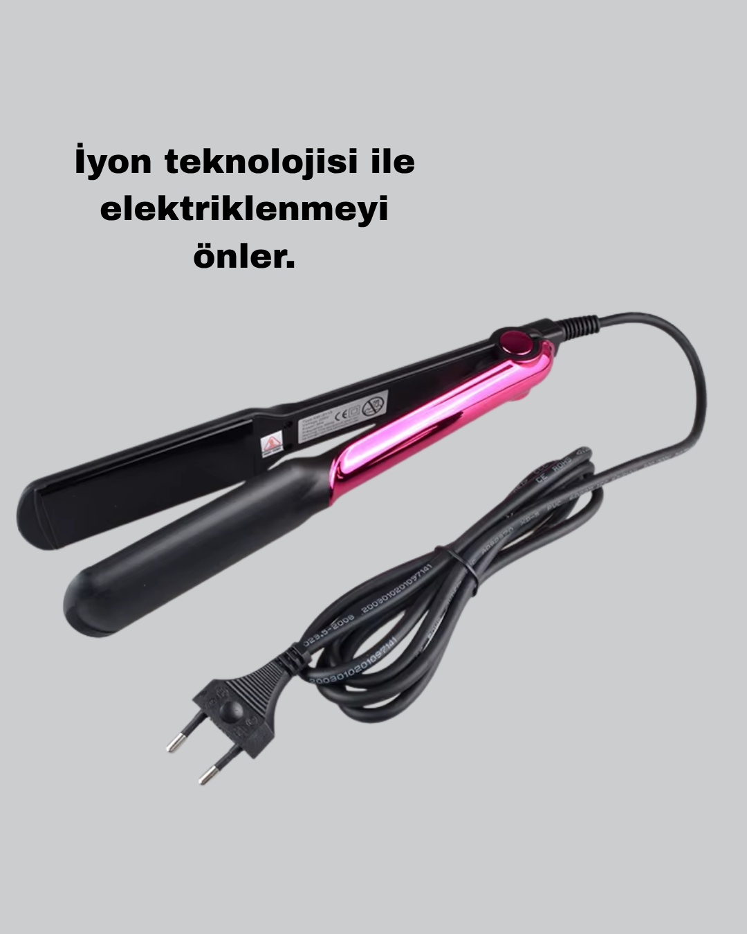 Profesyonel İyon Teknolojili Saç Düzleştirici – 220°C Hızlı Isınma ve LED Ekranlı Tasarım