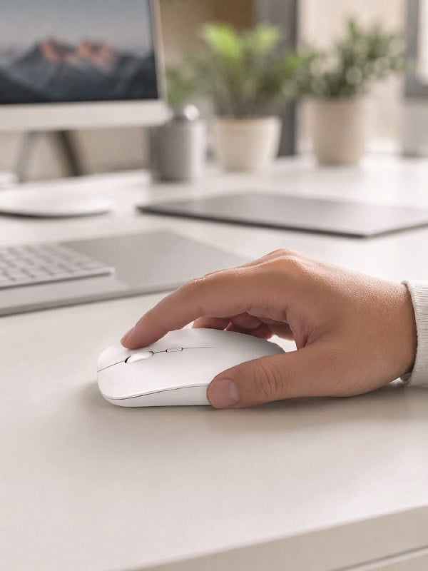 Profesyonel Kablosuz Bluetooth Mouse Çift Modlu Şarjlı Ergonomik Fare