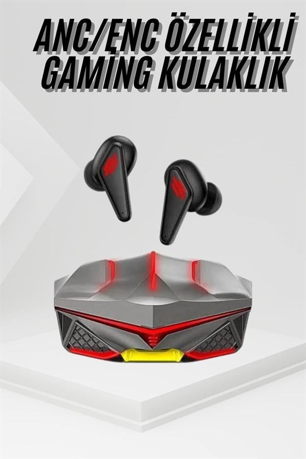 Profesyonel TWS Işıklı Kablosuz Bluetooth Kulaklık Oyuncu Kulaklığı
