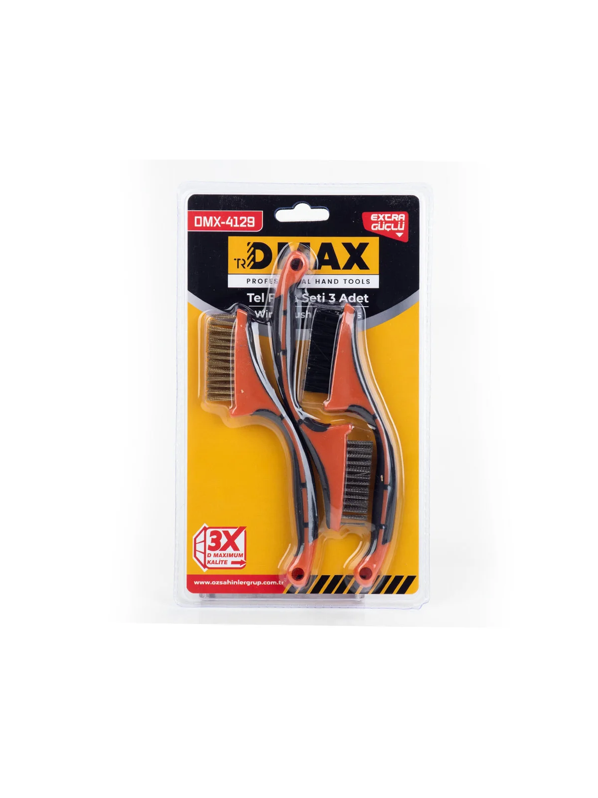 PROFESYONEL YASSI TEL FIRÇA SETİ 3 PARÇA DMX4129