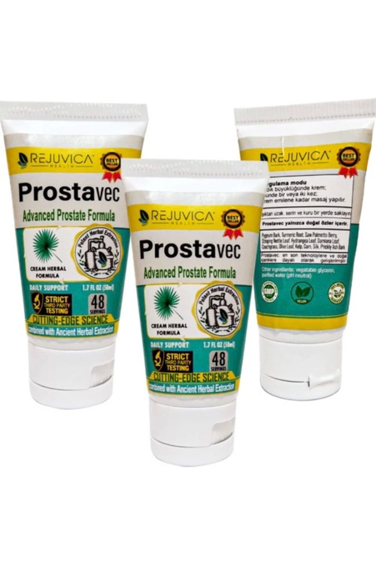 Prostavec 3 adet x 50 Ml Krem Erkeklere Özel Yer Kremi