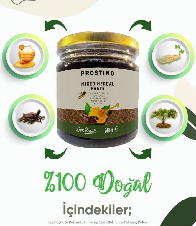 Prostino Erkeklere Özel Bitkisel Karışımlı 240 gr Macun