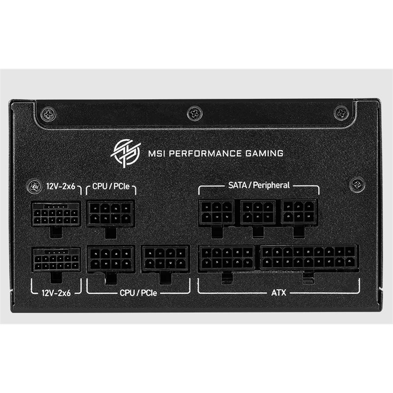 PSU MPG A1250GS PCIE5 1250W 80+ GOLD ATX 3.1 PCIE 5.1 2X 12V-2X6 POWER SUPPLY