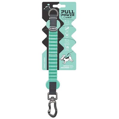 Pull Power Köpekler İçin Şok Emici Ara Tasma Yeşil 25 Cm