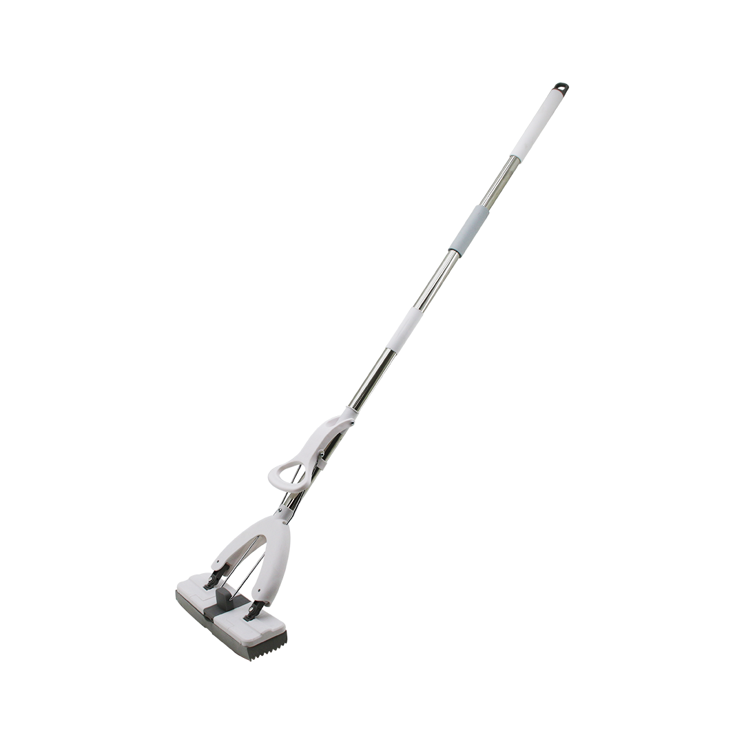 PVA Sünger Kendinden Sıkmalı Mop - Kelebek Başlık, Krom Sap 110 cm