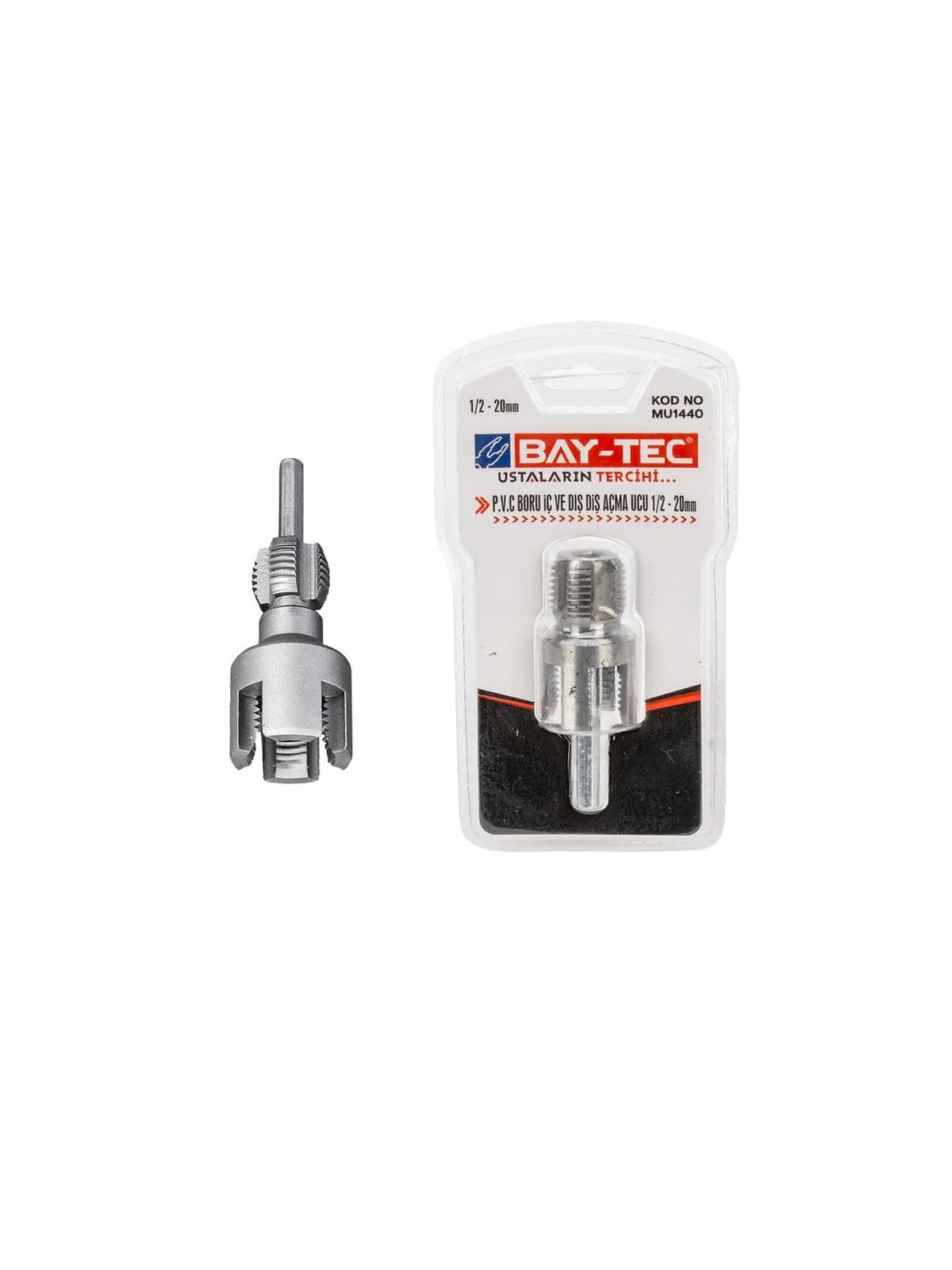PVC Boru İç ve Dış Diş Açma Ucu 1/2 20mm MU1440