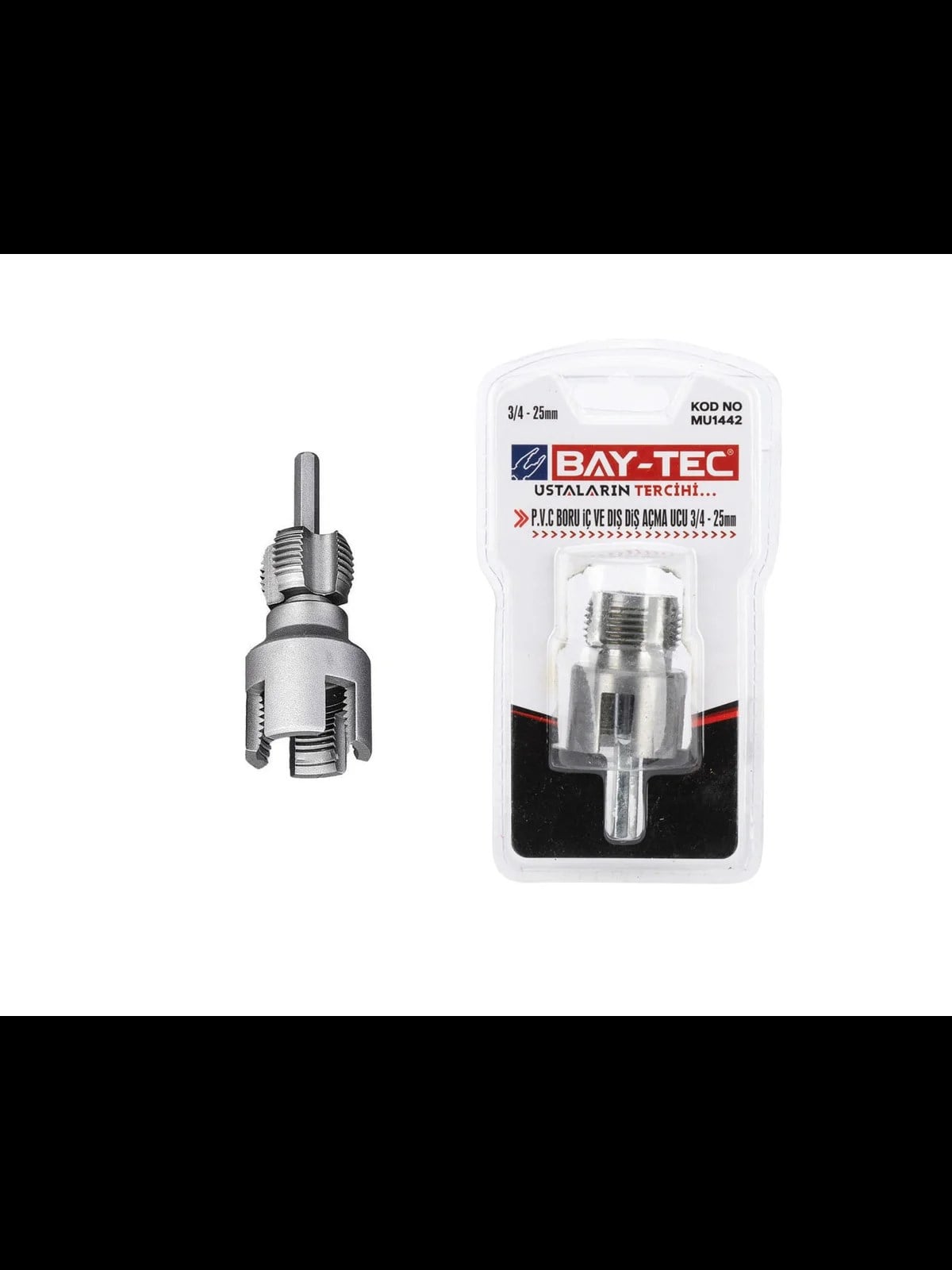PVC Boru İç ve Dış Diş Açma Ucu 3/4 20mm MU1442