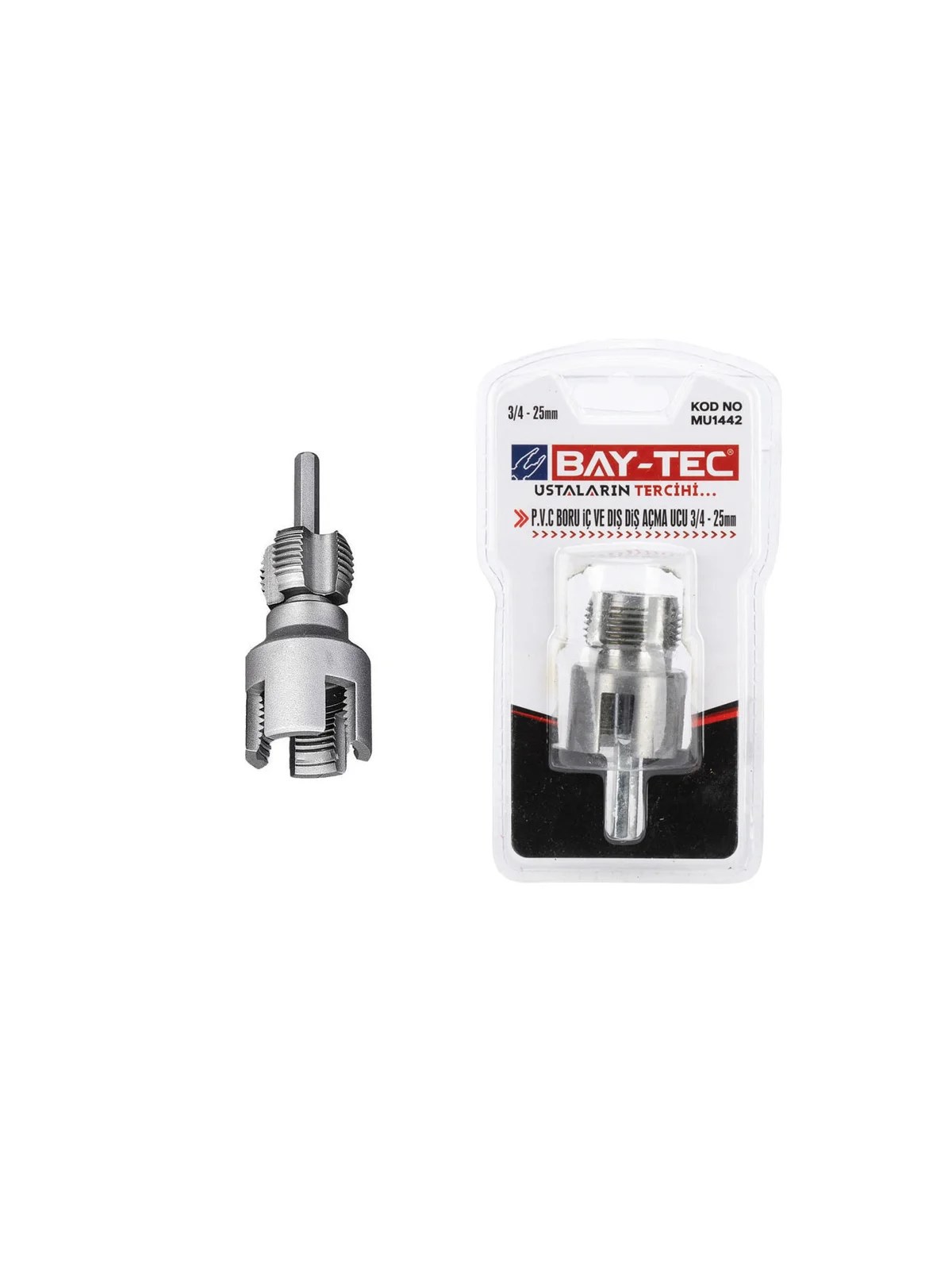 PVC Boru İç ve Dış Diş Açma Ucu 3/4 20mm MU1442