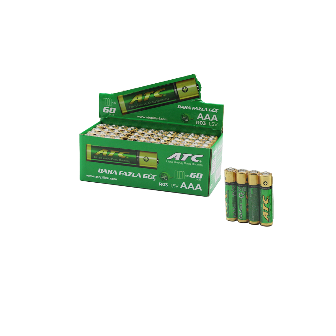 R03 (AAA) İnce Pil 60'lı Paket