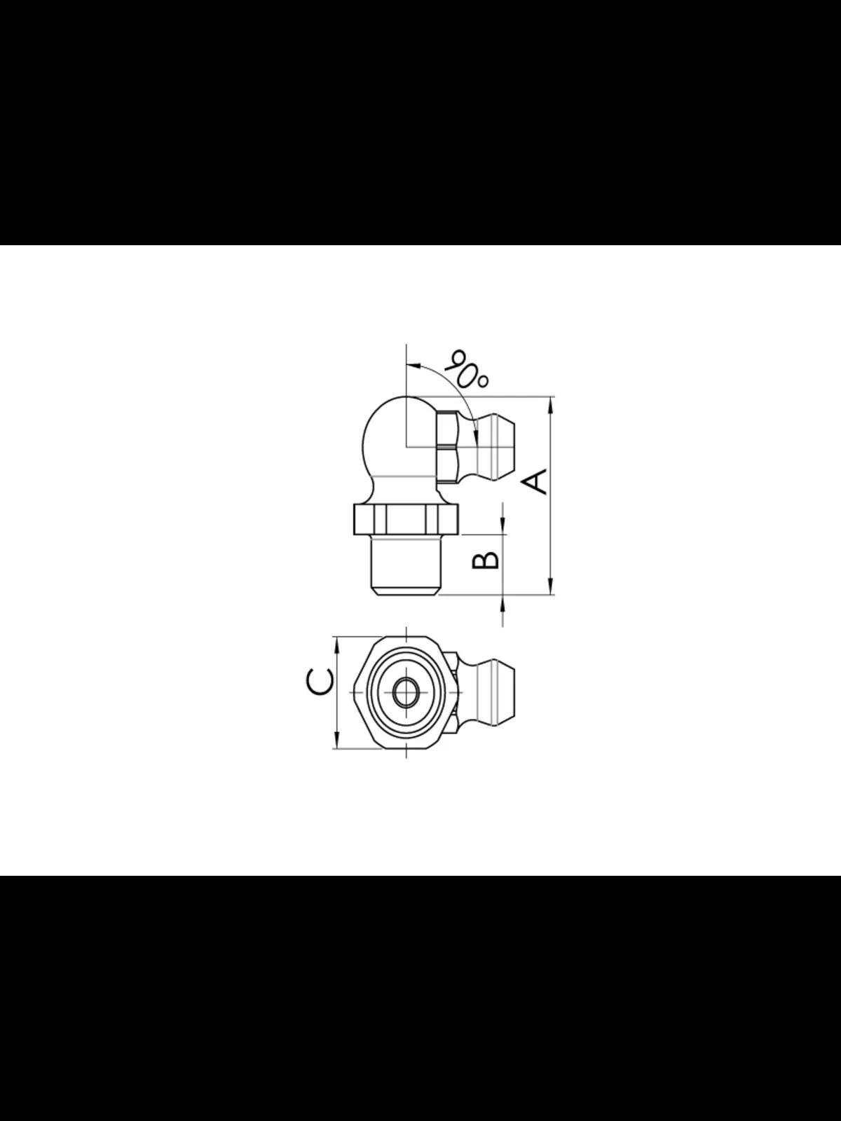 R1/8 EGRİ GRASÖRLÜK H3-90 DIN 71412