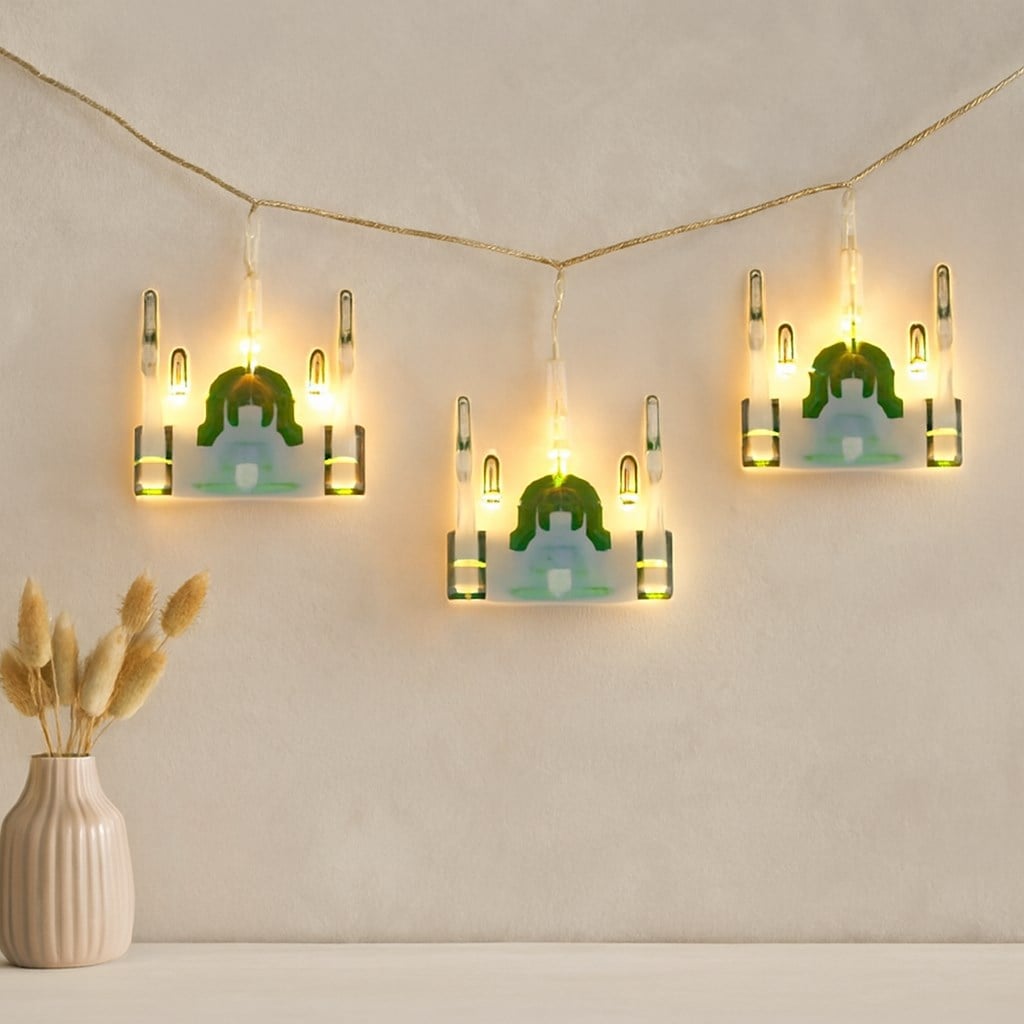 Ramazan Perde LED Işık 3m (Fişli, Eklemeli) Camii Yıldız
