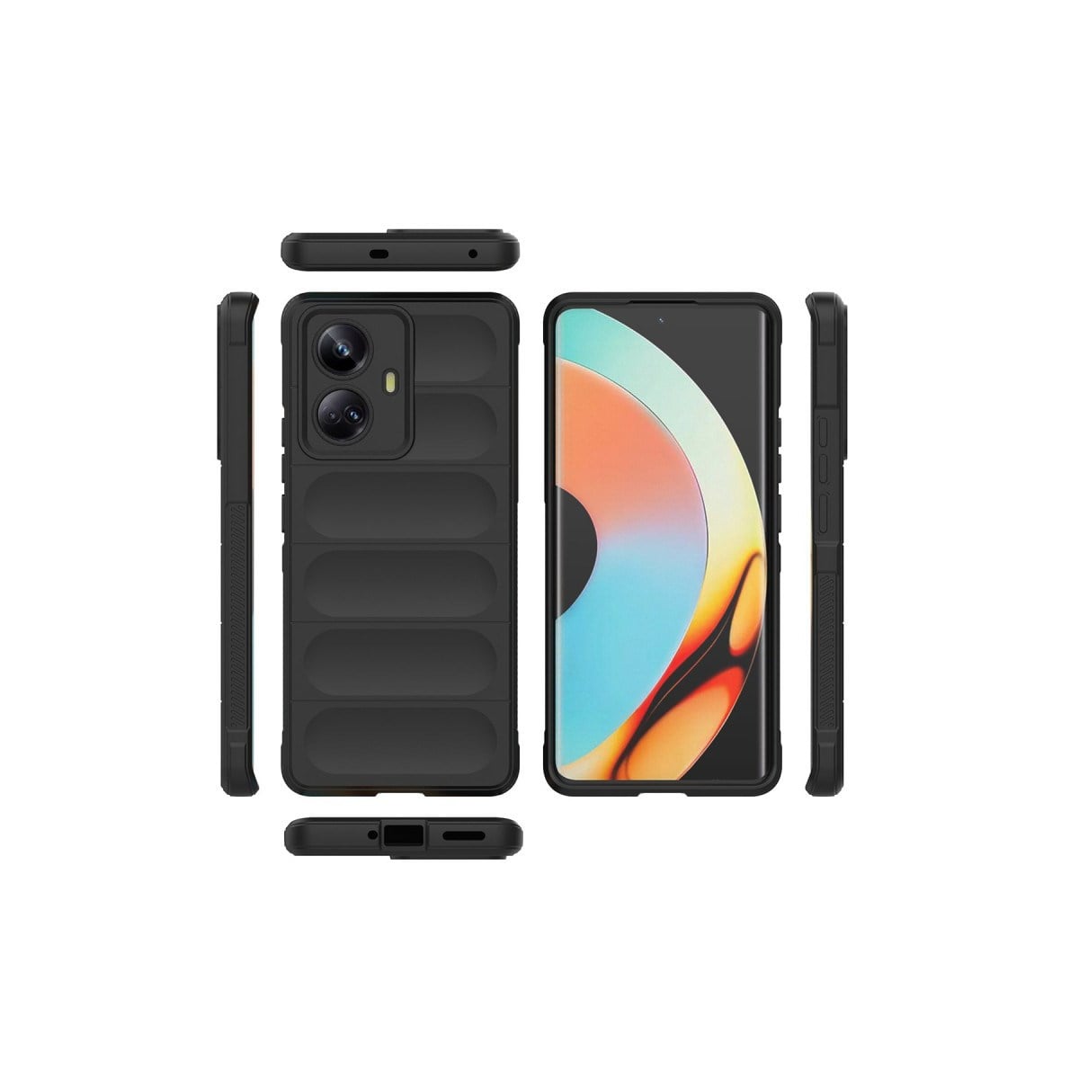 Realme 10 Pro 5G Kılıf Optimum Silikon - Siyah