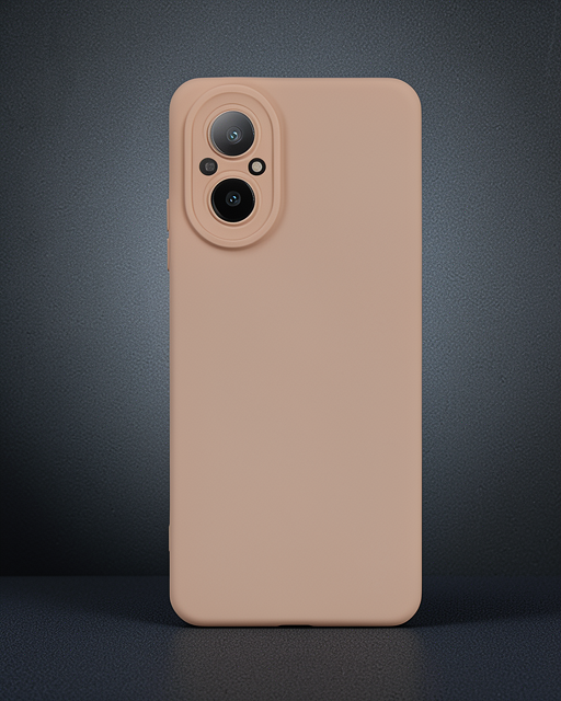 Realme 12 Lite Kılıf Nano İçi Kadife Silikon - Pudra