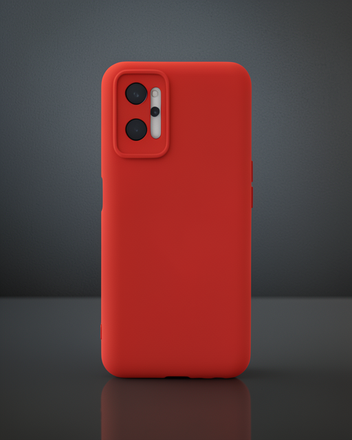 Realme 9i 4g Kılıf Nano İçi Kadife Silikon - Kırmızı