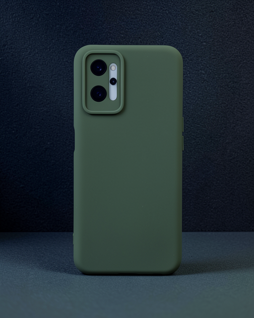Realme 9i 4g Kılıf Nano İçi Kadife Silikon - Koyu Yeşil