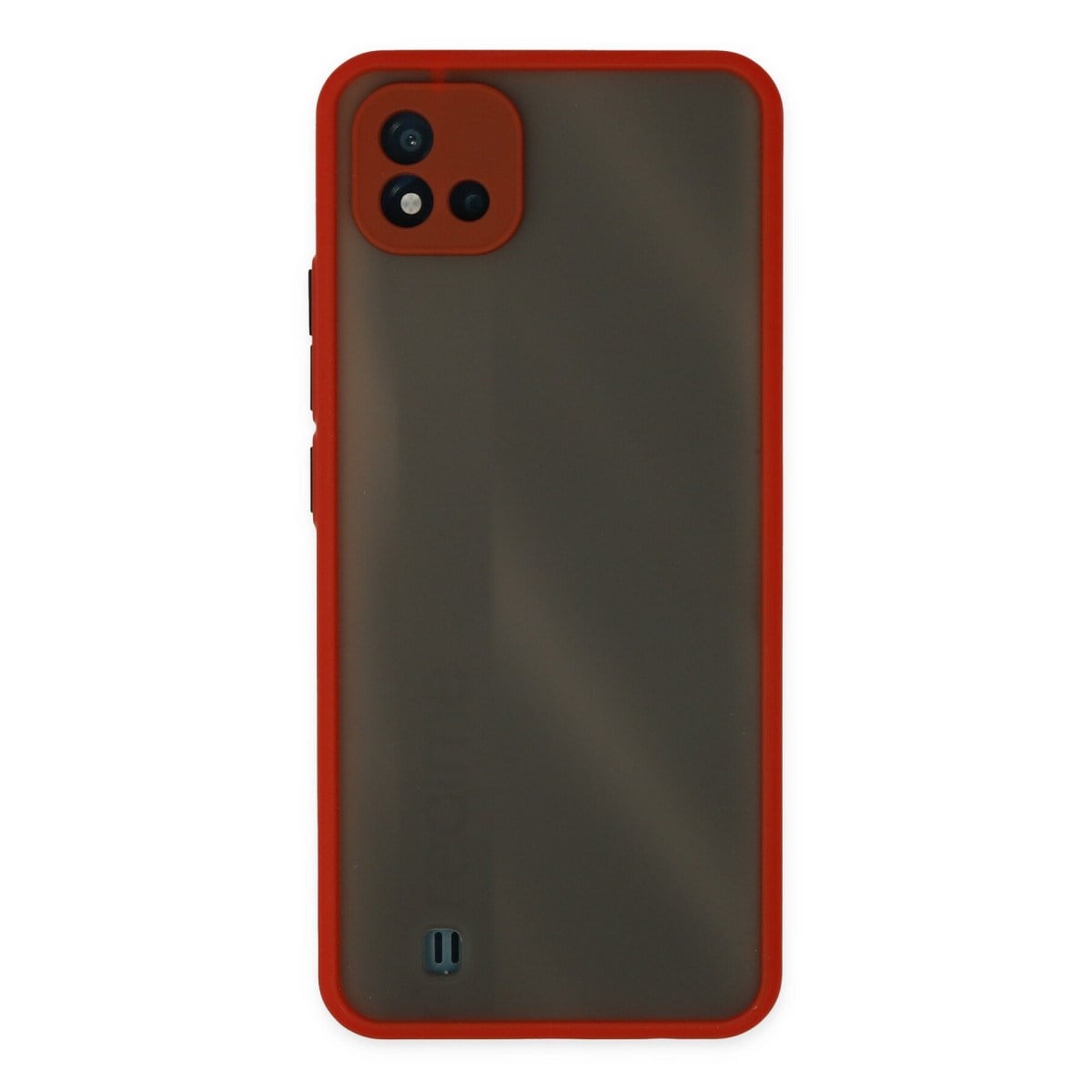 Realme C11 2021 Kılıf Montreal Silikon Kapak - Kırmızı