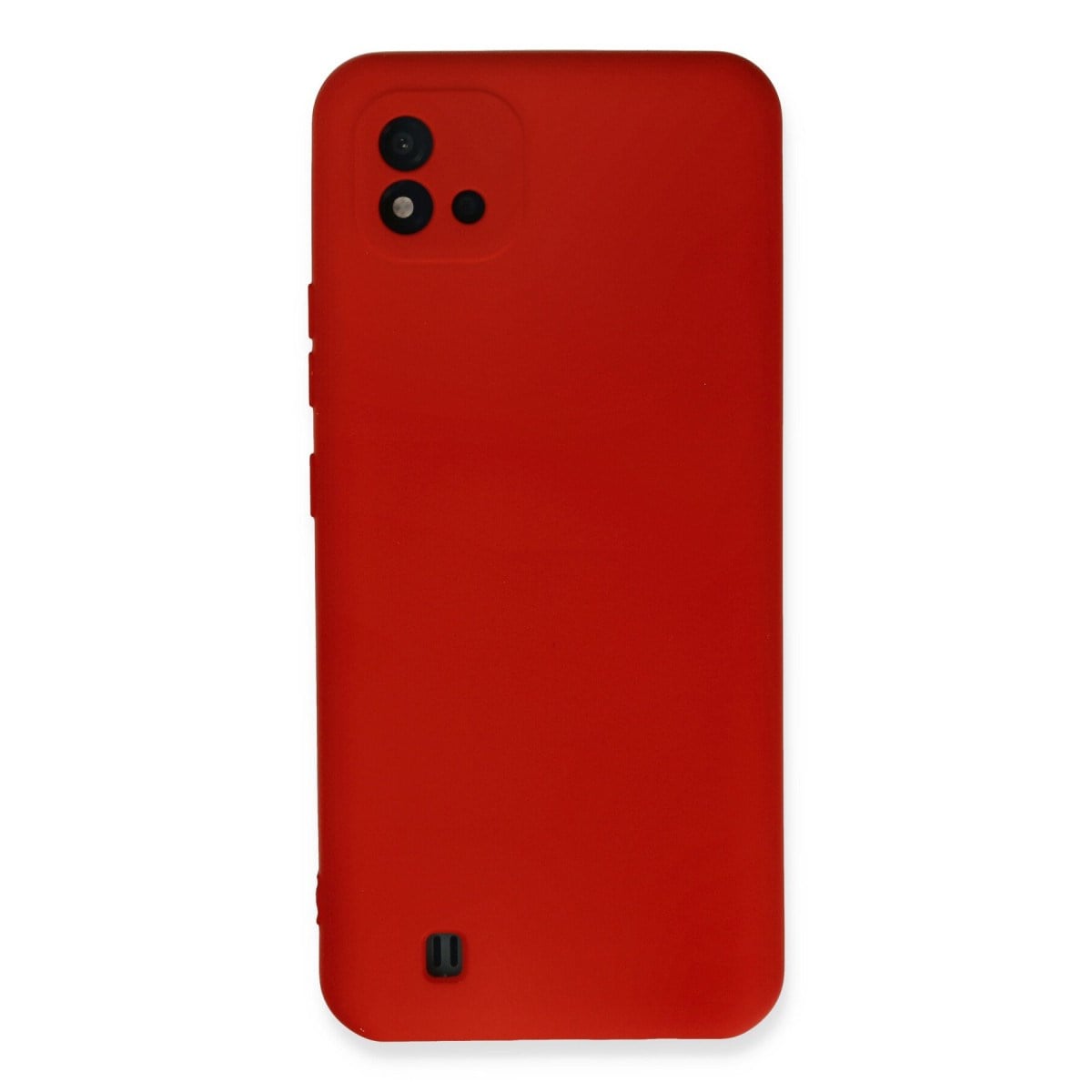 Realme C11 2021 Kılıf Nano içi Kadife Silikon - Kırmızı
