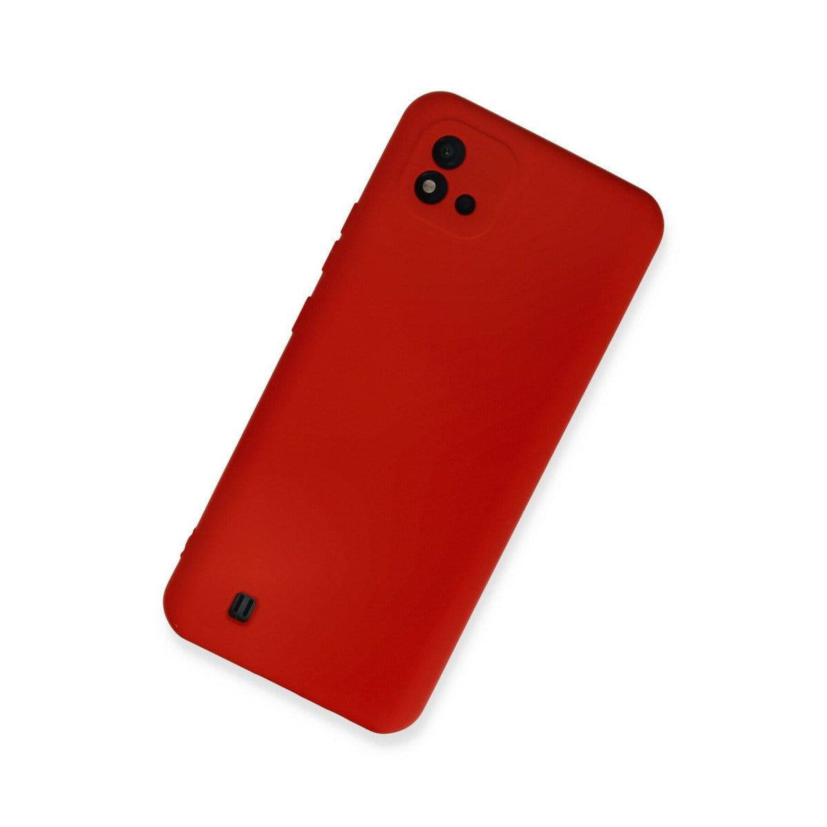 Realme C11 2021 Kılıf Nano içi Kadife Silikon - Kırmızı