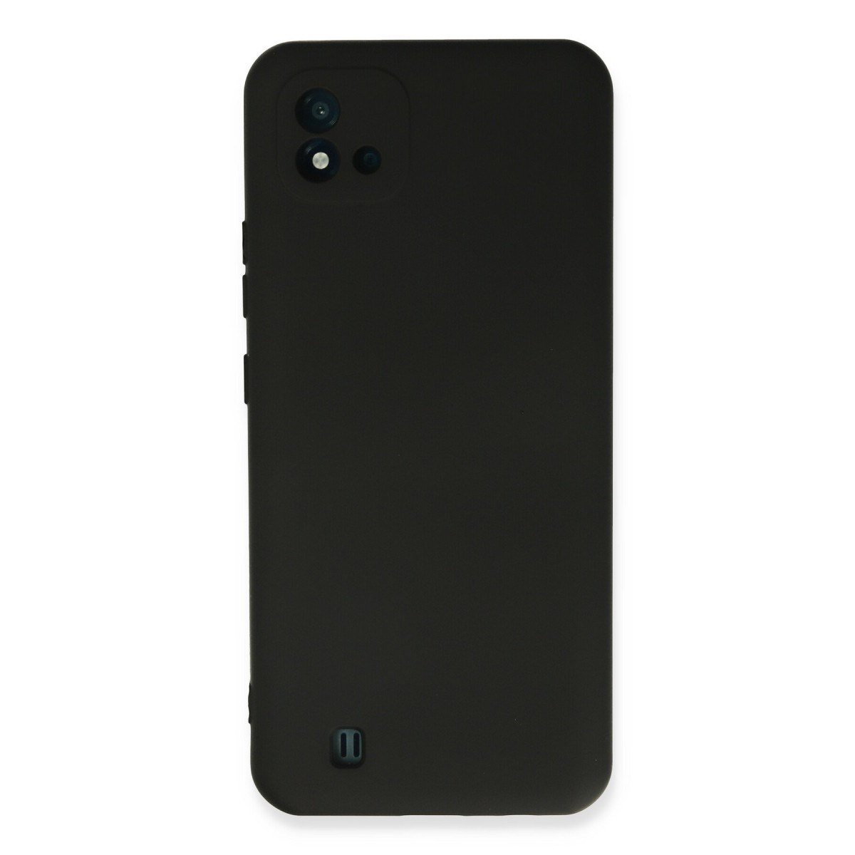 Realme C11 2021 Kılıf Nano içi Kadife Silikon - Siyah