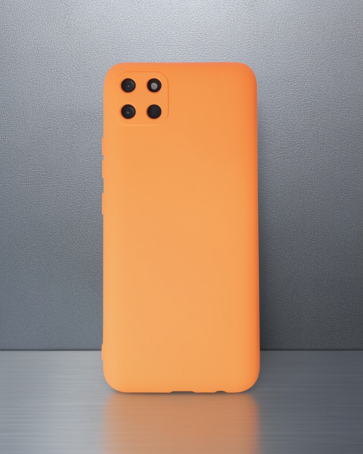 Realme C11 Kılıf Nano İçi Kadife Silikon - Turuncu