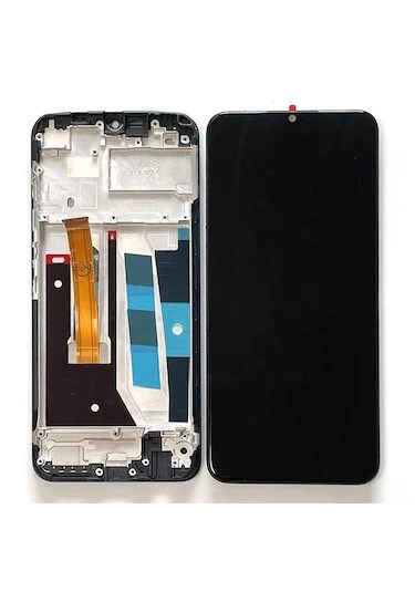 Realme C11 Lcd Ekran Dokunmatik Çıtalı (Siyah)